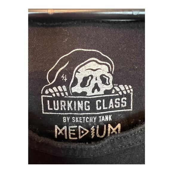 Lurking Class Sketchy Tank Skull Grunge Sleeveless Shirt Top Distressed Punk M - Picture 4 of 4